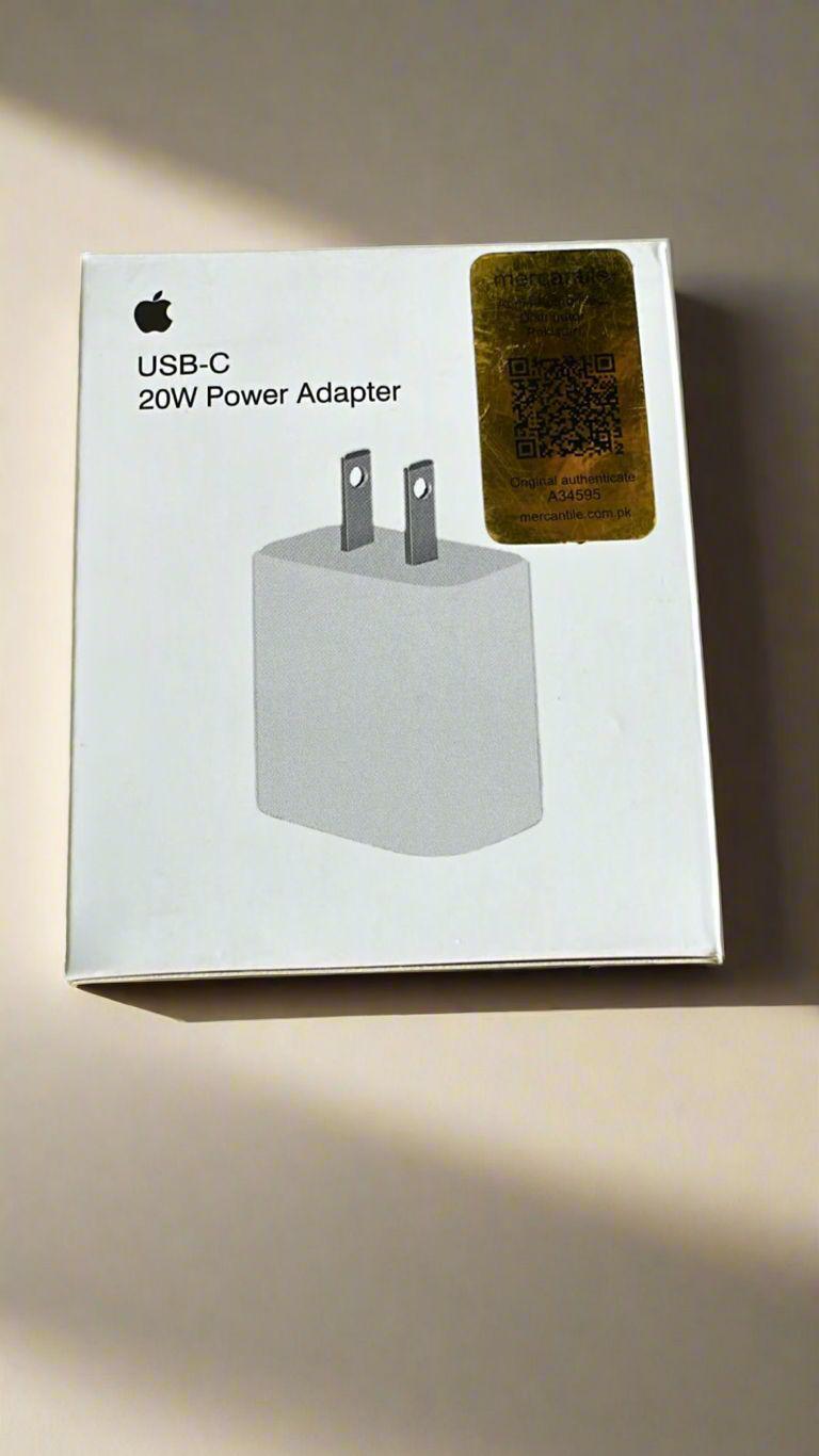 Apple 20W USB‑C Power Adapter with Authenticity Sticker