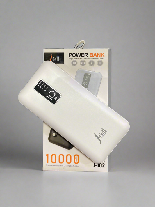J-Ceii 10000mAh Power Bank with Built-in Multi-Cables