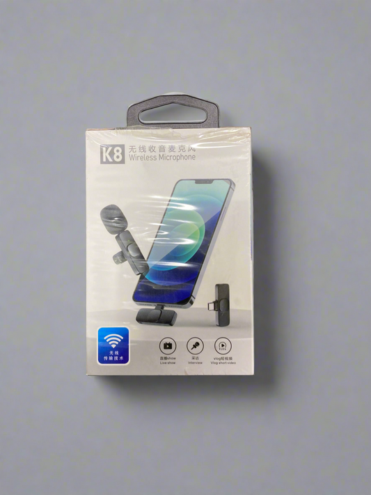 K8 Smartphone Wireless Mic Kit for Vlogging & Live Streaming