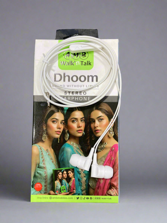 AMB Walk'n Talk Dhoom Stereo Earphone