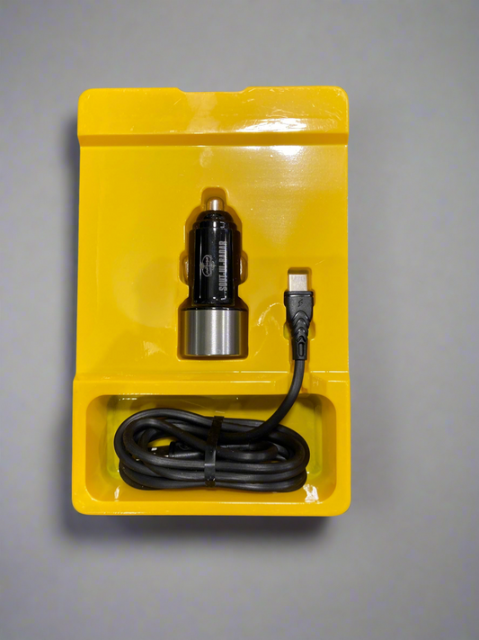 Barbarosa 25W Fast Car Charger with Type-C Cable